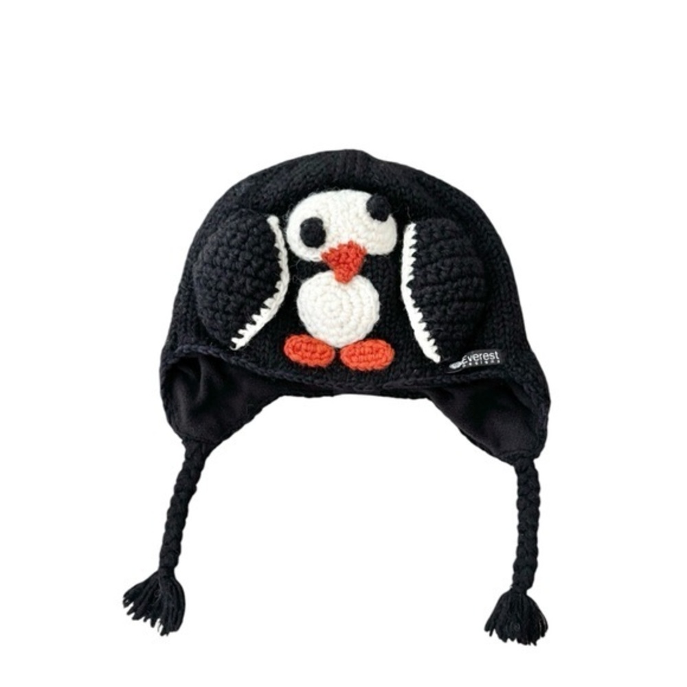 NWT Everest Designs Penguin Wool Toddler Hat Size 2-4‎ Years